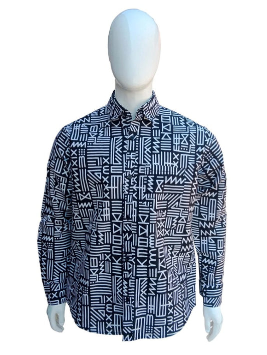 African Print Shirt for Men, African Men's Fashion, Casual Shirt, Long Shirt, Clothing Online, Slim Fit Shirt, Button Down Shirt