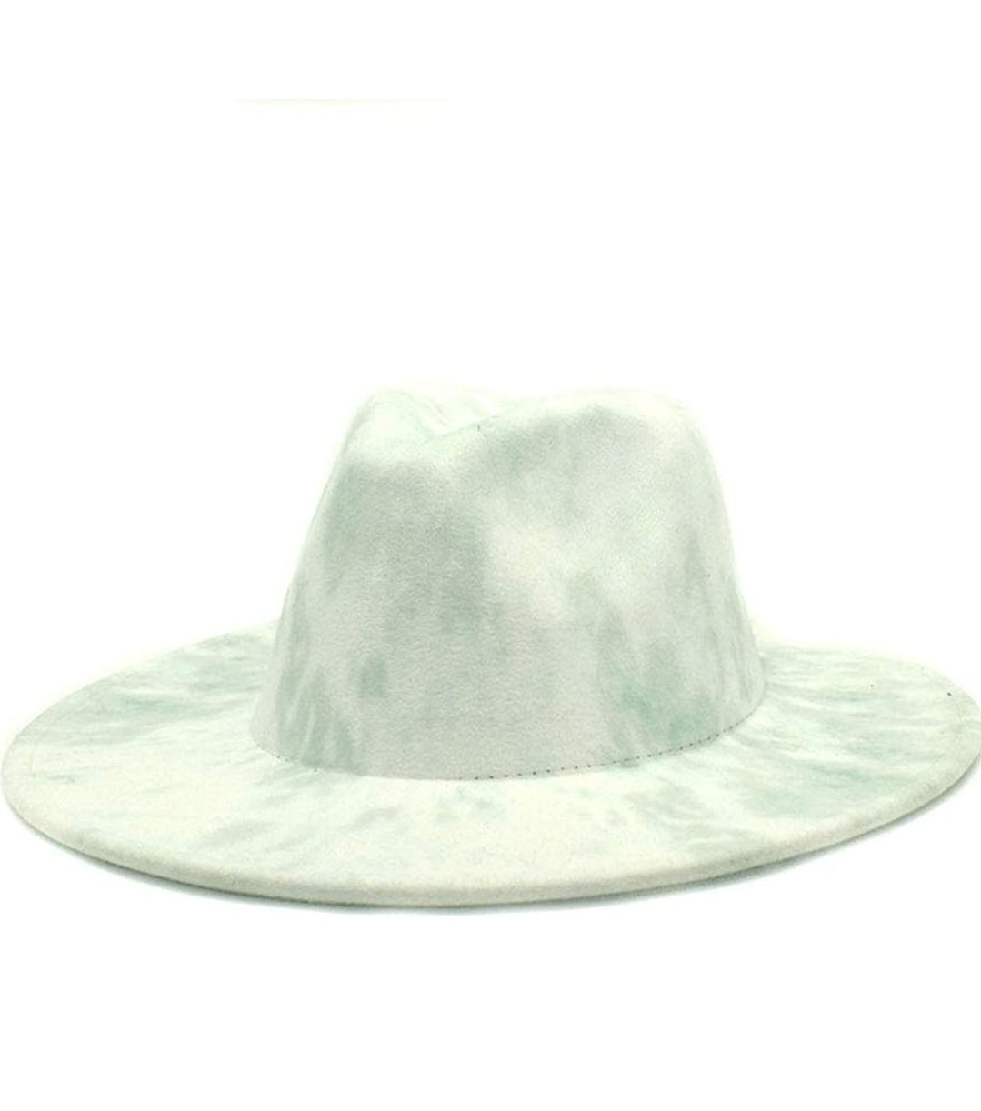 Tie-Dye Fedora Hats  With Wide Brim