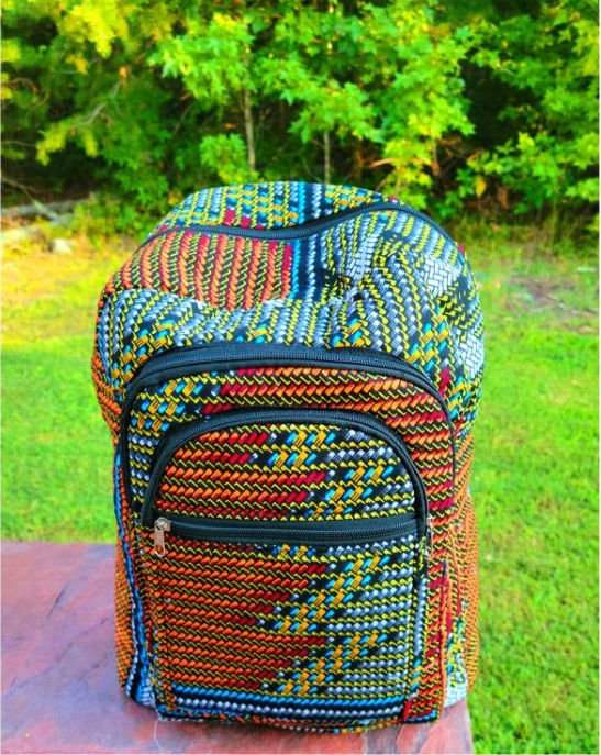 Handmade African Print Back Packs