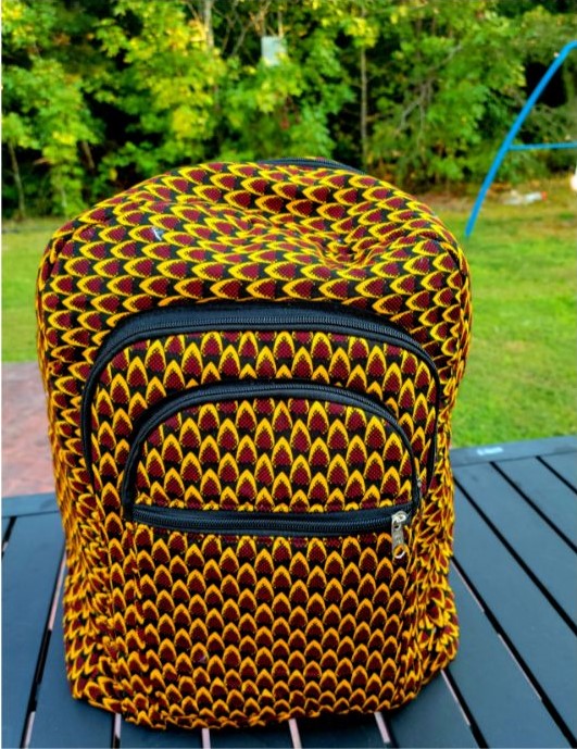 Handmade African Print Back Packs