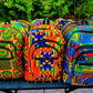 Handmade African Print Back Packs