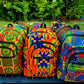 Handmade African Print Back Packs