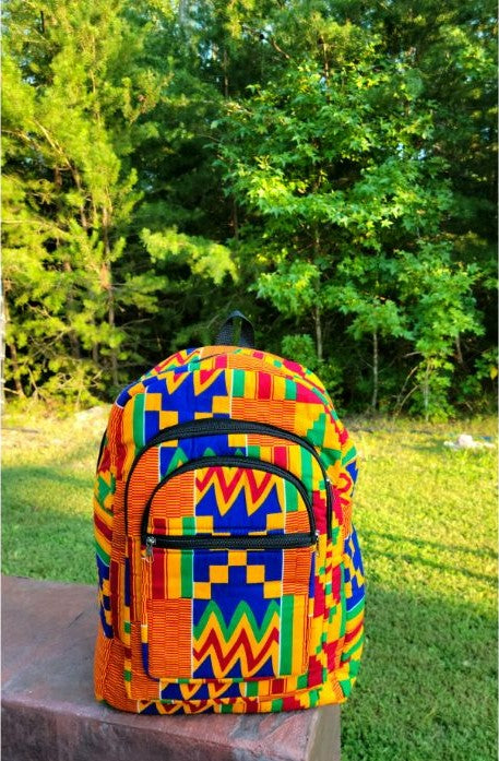 Handmade African Print Back Packs