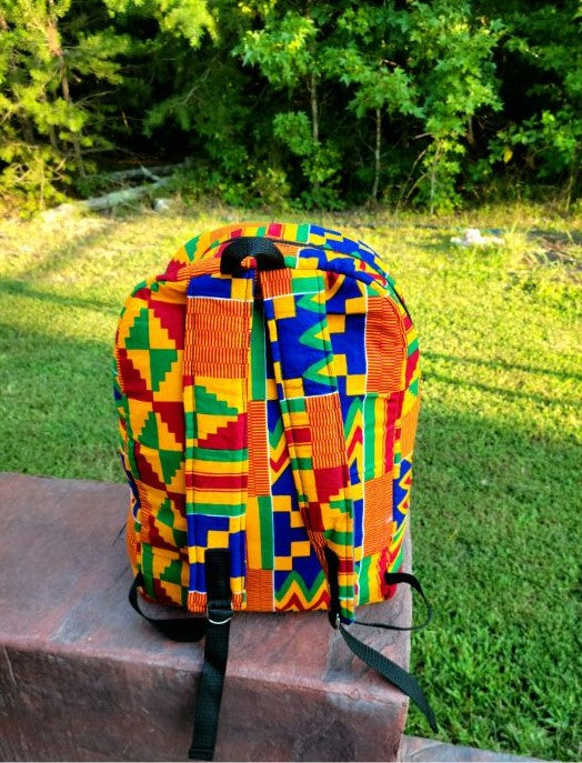 Handmade African Print Back Packs