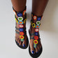 African Leather beaded gladiator sandals